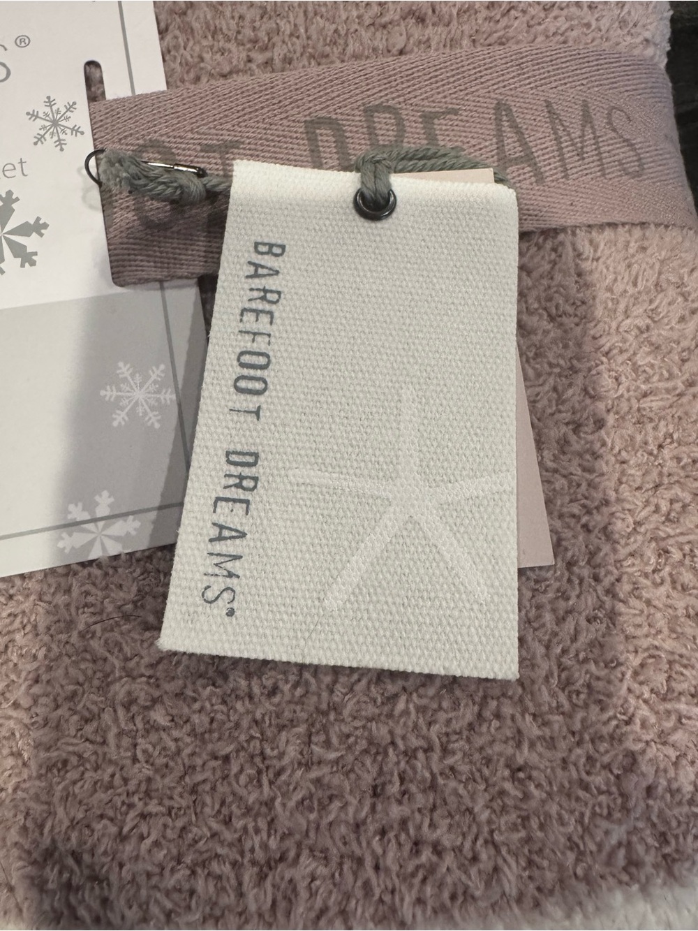 Barefoot Dreams CozyChic Variegated Multi Stripe Blanket Taupe Cream NWT 45x60 - Picture 8 of 8